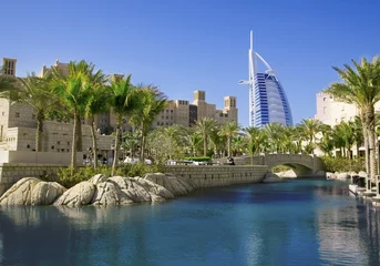 Foto op Plexiglas Skyline van Dubai © marrfa