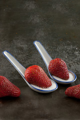 Strawberries in Spoons