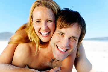 Fototapeta premium sandy face couple