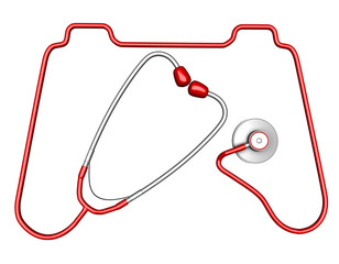 Controller -shaped stethoscope © kirill_makarov