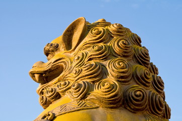 Fototapeta na wymiar Chinesischer Löwe Detail