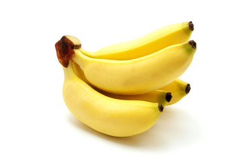 Lady Finger bananas on a white background © Only Fabrizio
