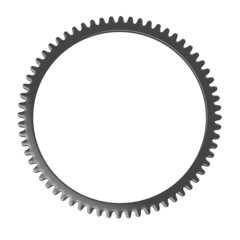 3d render of clock gear wheel