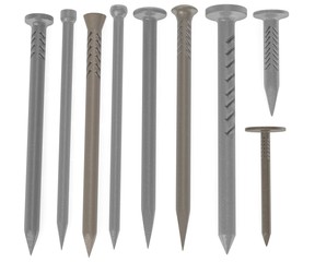 3d render of clout nails