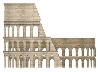 Naklejka premium 3d render of coloseum arena