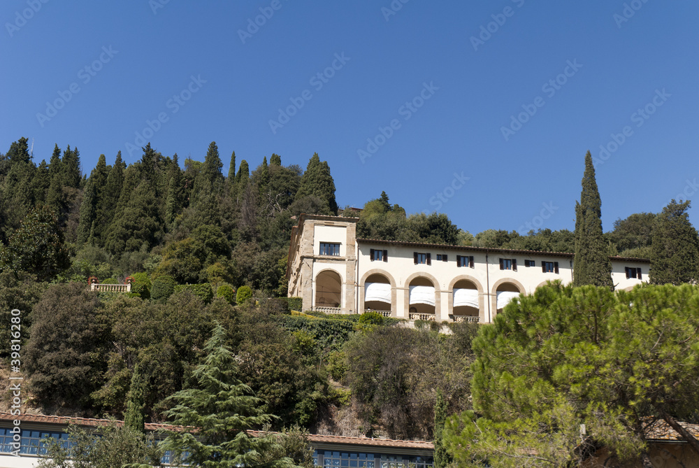 Wall mural villa in fiesole near florence italy