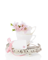 Fototapeta na wymiar Blossom Cups & Saucers