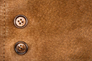 Suede and buttons