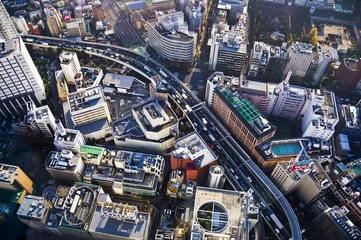 Foto op Plexiglas Ikebukuro in Tokio, uitzicht van bovenaf - Japan © Delphotostock