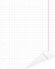 Sheet from a notebook