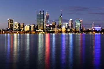 Fototapeta na wymiar Perth by Night