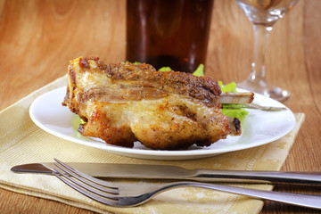 baked meat