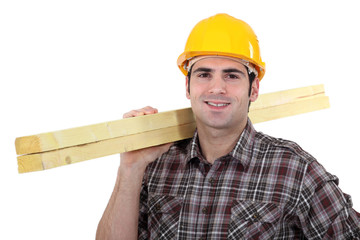 Builder with timber