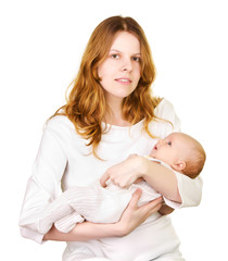 Mother with her baby