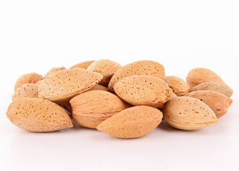 isolated heap of almond