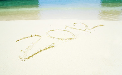 2012 on beach sand