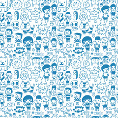 seamless cartoon pattern