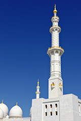 Fototapeta na wymiar Sheikh Zayed Bin Sultan Al Nahyan Mosque, Abu Dhabi