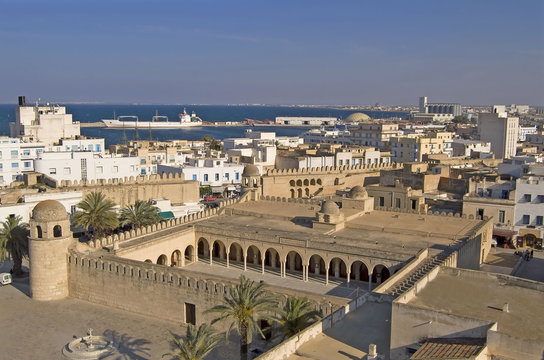 Top view onto Medina of Sousse, Tunisia