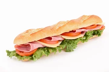 Foto op Plexiglas geïsoleerde sandwich © M.studio