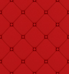 Red buttoned leather pattern