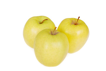 Golden Delicious focus on front stem