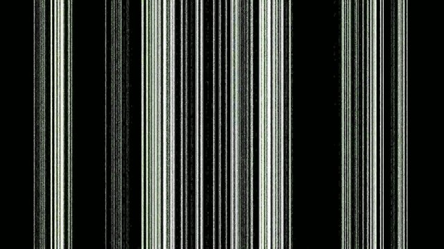 vertical color lines on black, seamless loop animated fractal