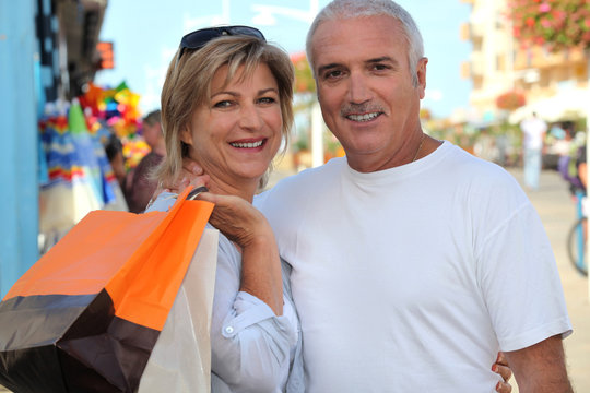 Couple At A Market