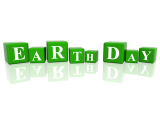 Earth Day in 3d cubes