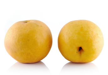 asian-pear fruit on white background