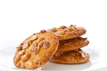 nut cookies with peanuts