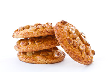 nut cookies with peanuts