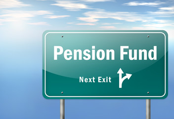 Highway Signpost "Pension Fund"