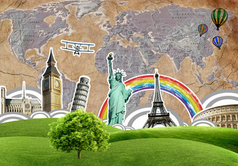 European holidays - travelling background. concept