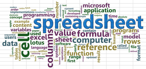 Spreadsheet wordcloud
