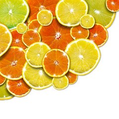 Fond orange et citron