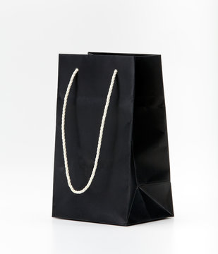 Black shopping bag.