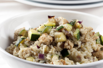 Zucchini Risotto Dinner