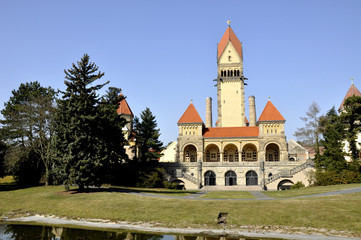 Naklejka premium Leipzig Südfriedhof Krematorium