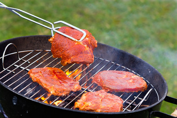 Grill im Garten