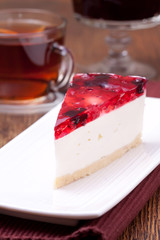 Dessert served on a plate