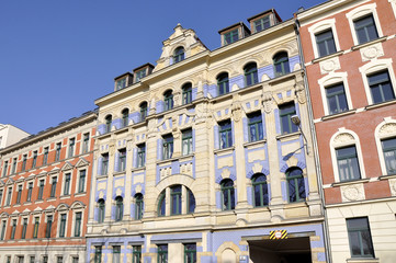 Fototapeta na wymiar Leipzig Gründerzeithaus Stötteritz