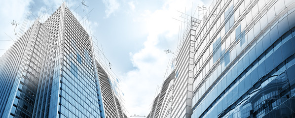 Project of modern buildings