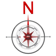 red north compass © DM7