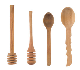 wood spoon and stick as utensils