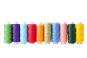 colorful bobbins