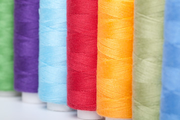 colorful bobbins
