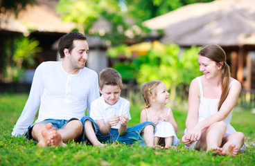 Summer family portrait