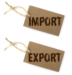 Etiquettes Import/Export