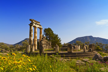 The tholos of the sanctuary of Athena Pronaia at Delphi,Greece - 39851426